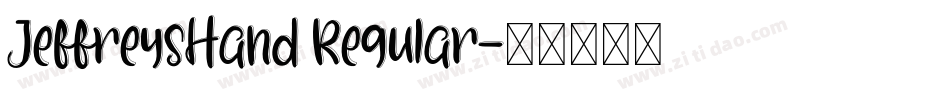 JeffreysHand Regular字体转换